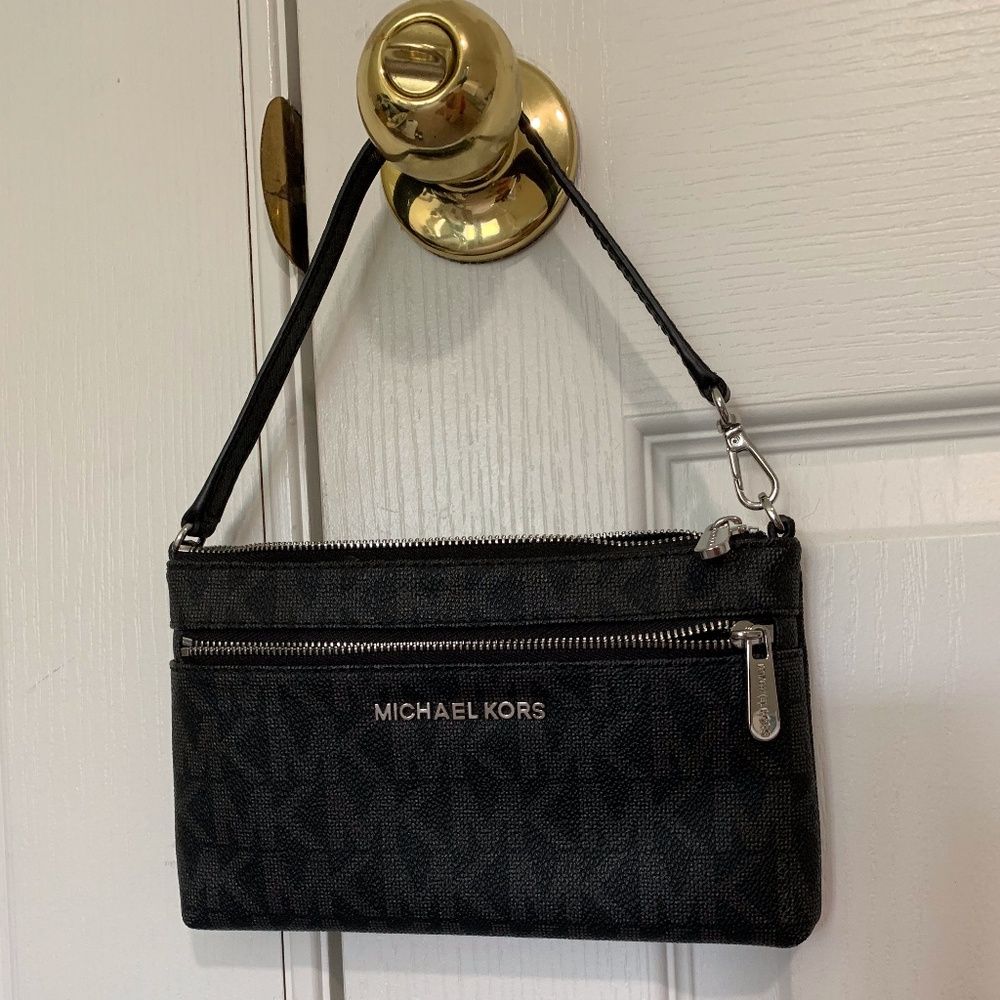 Michael Kors leather Black Mini Purse / wristlet